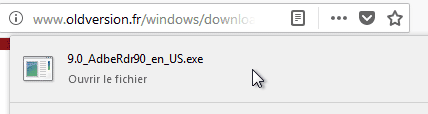 Windows 7 > Installer acrobat reader 9.0