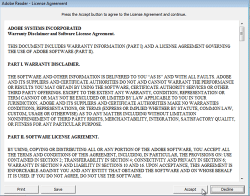 Windows 7 > Ouvrir le fichier PDF
