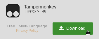 VM Kali > Installer Tampermonkey