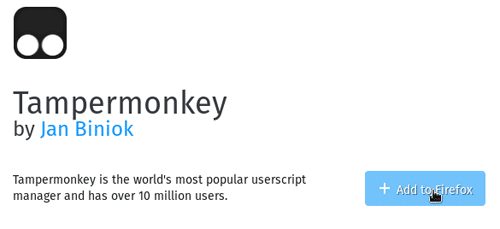 VM Kali > Installer Tampermonkey