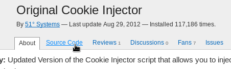 VM Kali > Installer original cookie injector