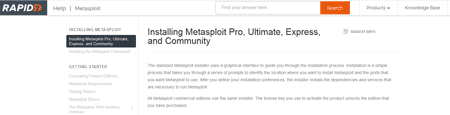 Sites web de Metasploitable