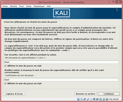 Compte root