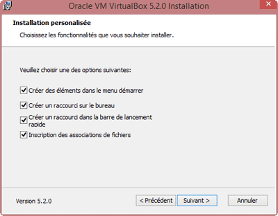 Installation de VirtualBox