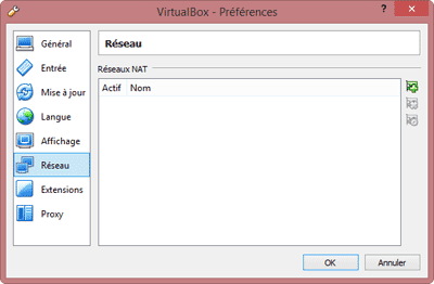Paramétrage du réseau