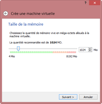 Taille de la mémoire