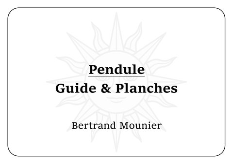 Pendule - Guide & Planches