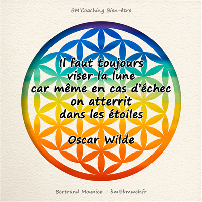 Il faut toujours viser la lune car même en cas d'échec on atterrit dans les étoiles — Oscar Wilde