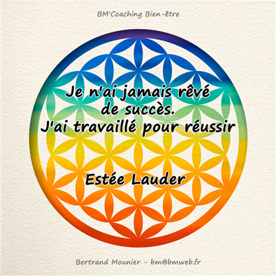 Je n'ai jamais rêvé de succès. J'ai travaillé pour réussir — Estée Lauder