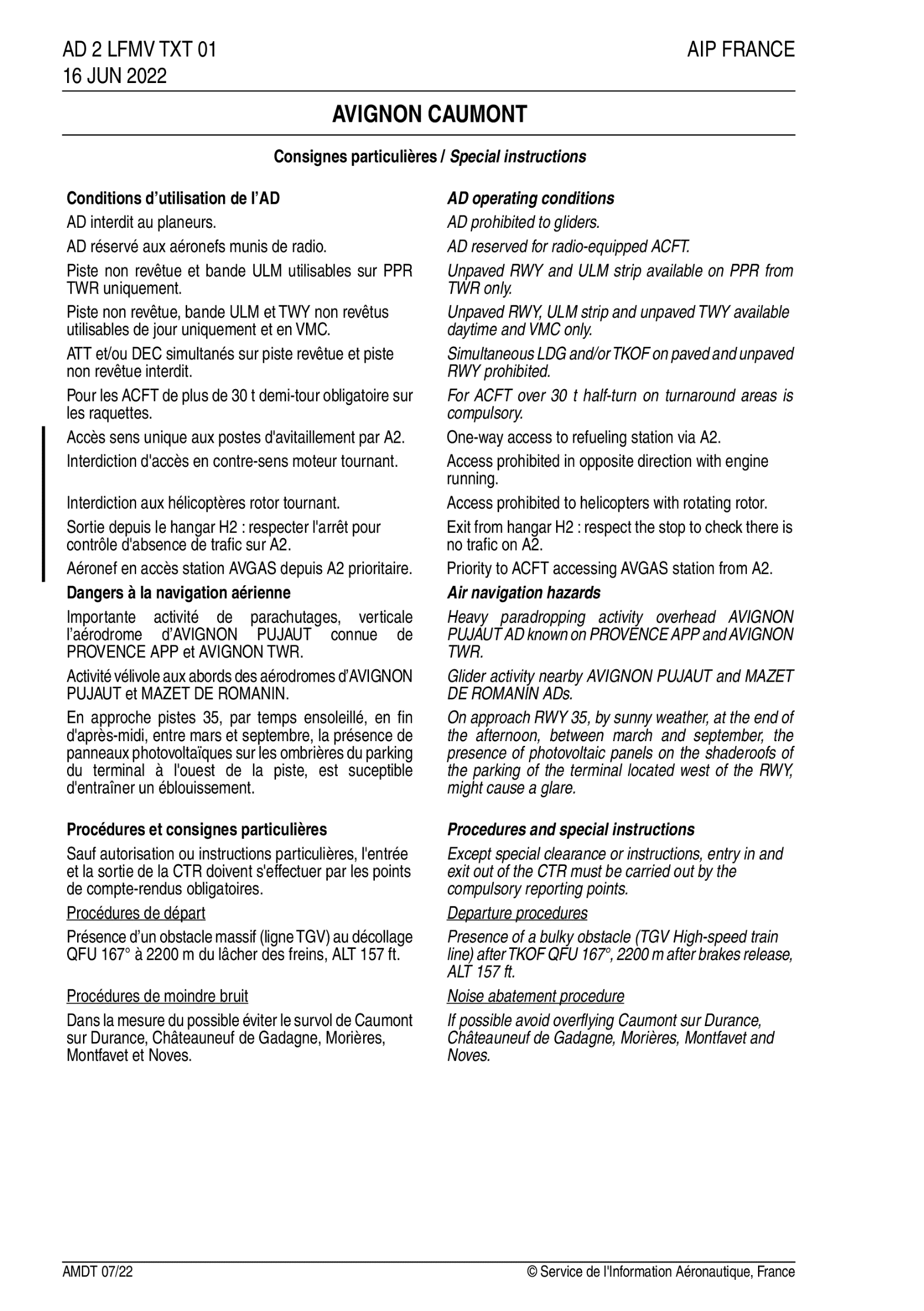 Carte VAC LFMV Avignon-Caumont, page 4