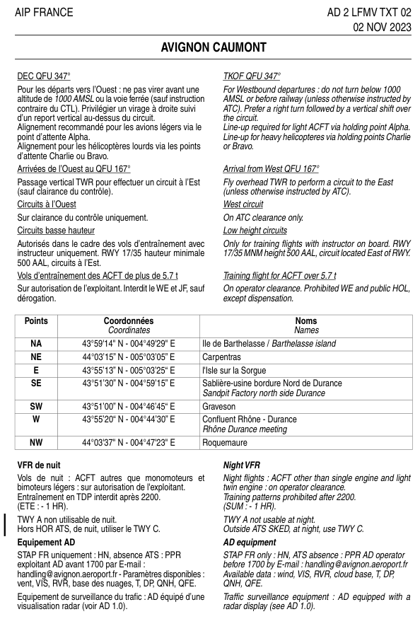 Carte VAC LFMV Avignon-Caumont, page 5