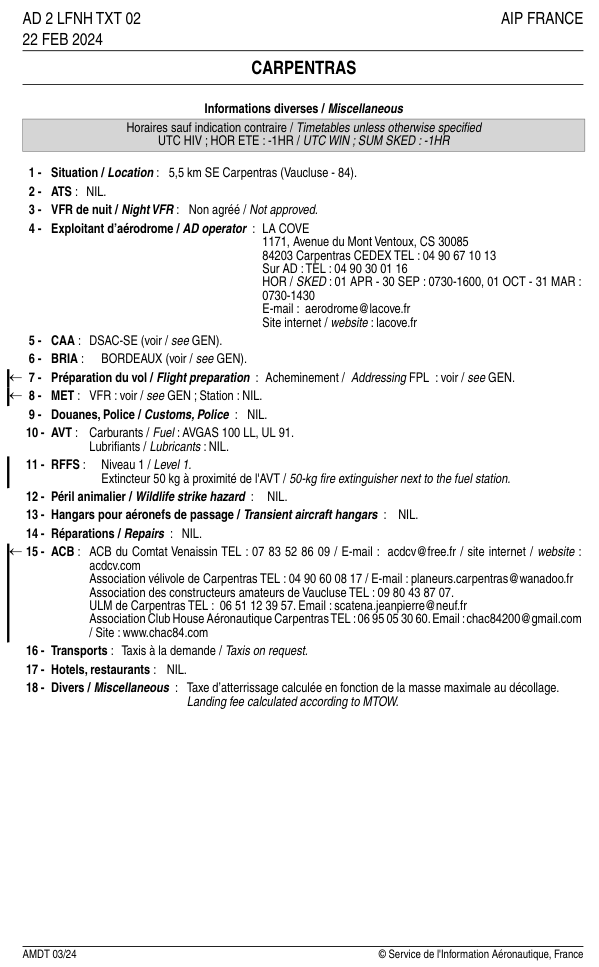 Carte VAC LFNH Carpentras, page 4
