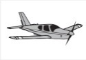 Icône avion à moteur