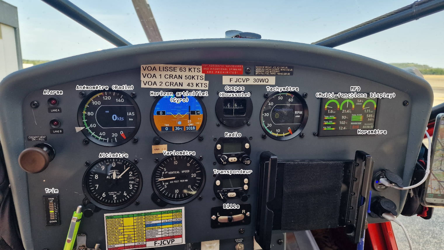 Cockpit de l'Aeroprakt A22
