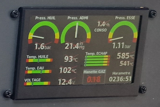 Écran du MFD (Multi Fonctions Display)